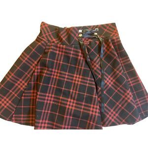 Red and black anime skirt